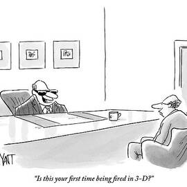 An Executive Behind A Desk by Christopher Weyant