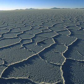 Ancient Hexagons Salar De Uyuni Salt Pan by Tui De Roy