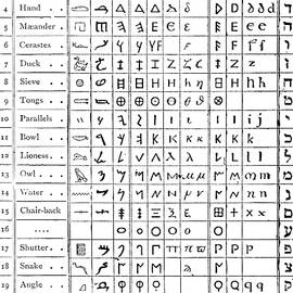 Ancient Pictograms, Heiroglyphs by Science Source