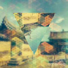 Ancient Temple in Geometrics 1 by Beverly Claire Kaiya