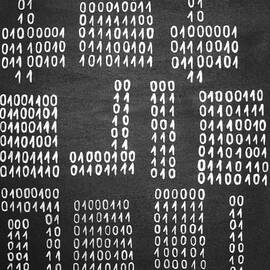 Anonymous - Binary Painting by Marianna Mills by Marianna Mills