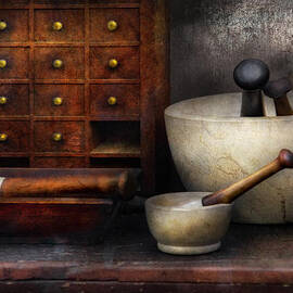 Apothecary - Pestle and Drawers by Mike Savad