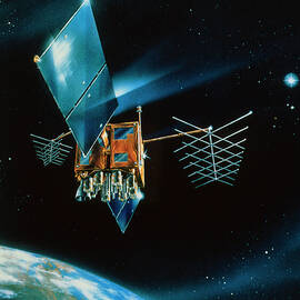 Artist's Impression Of Navstar Gps Block 2r by Science Photo Library
