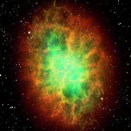 Artwork Of The Crab Nebula M1 by Science Photo Library - Mark Garlick