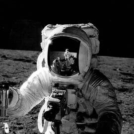 Astronaut on the moon by Retro Images Archive