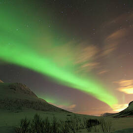 Aurora Borealis Over Tromso by Antonyspencer