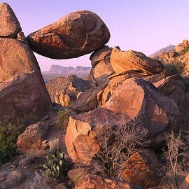 Balanced Rock In The Grapevine by Tim Fitzharris