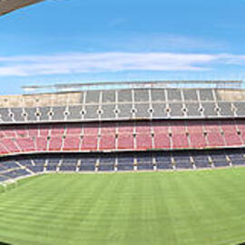 Barcelona Spain Camp Nou Football Stadium by David Zanzinger