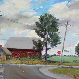 Barn by Lockport Rd by Ylli Haruni