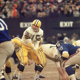 Bart Starr Calls Out The Snap by Retro Images Archive