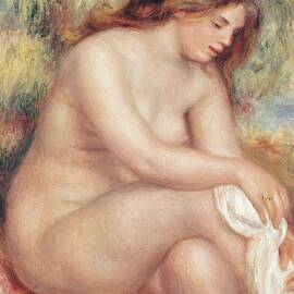 Bather Drying Herself by Pierre Auguste Renoir