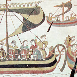 Bayeux Tapestry Scene by Science Source