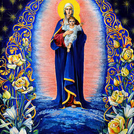 Blessed Heaven. Madonna and child.  by Lala Lotos