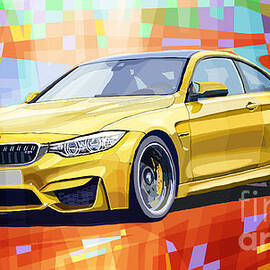 BMW M4 Orange by Yuriy Shevchuk