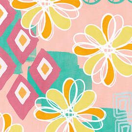 Boho Floral Garden by Linda Woods