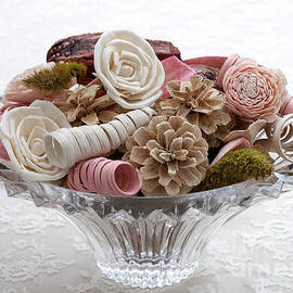 Bowl of Potpourri on Lace