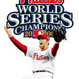 Brad Lidge WS Champs Logo by Scott Weigner
