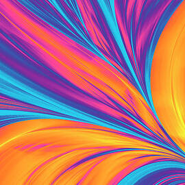 Bright Abstract Background, Flame by Oxygen