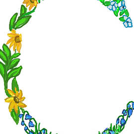 Bright Fun Colorful hand drawn Monogram C by Lea S