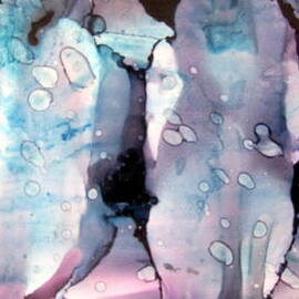 Bubbles Abstract  in Alcohol Inks  by Danielle  Parent