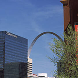 Busch Stadium And Gateway Arch In St by Panoramic Images