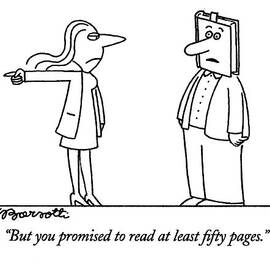 But You Promised To Read At Least Fifty Pages by Charles Barsotti