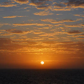 Caribbean Sunrise and Clouds over Cozumel Mexico Vertical