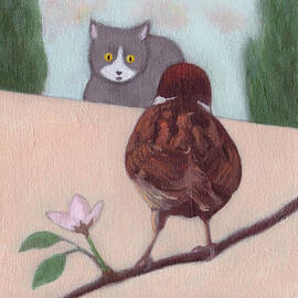 Cat and Sparrow 