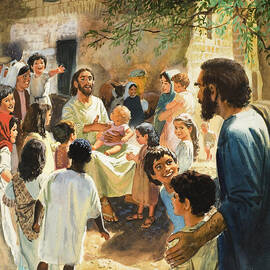Christ with Children by Peter Seabright