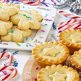 Christmas Mince Pies Cookies Candy Canes by Colin and Linda McKie