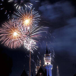 Sleeping Beauty Castle Fireworks by David Zanzinger