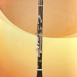 Clarinet Music Instrument Painting in Color Yellow 3258.02 by M K Miller