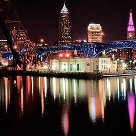 Cleveland Panoramic Reflection by Frozen in Time Fine Art Photography