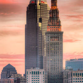 Cleveland Skyscrapers at Dawn I by Clarence Holmes