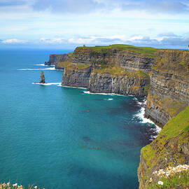 Cliffs Near A Mass Of Water In Moher by Espiegle