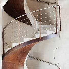Close-up Of Spiral Staircase by Johner Images