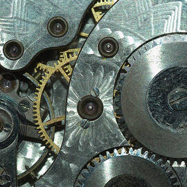 Close-up View Of Complex Clockwork by Calysta Images