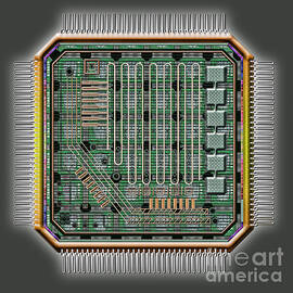 Computer Chip by Mike Agliolo