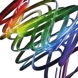 Computer Generated Abstract Wave by Frank Ramspott