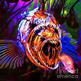 Creatures Of The Deep - Fear No Fish 5D24799 square by Wingsdomain Art and Photography