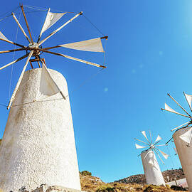 Crete Windmills Greece by Mlenny