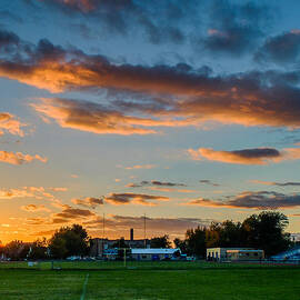 Crosby field sunset by Chris Bordeleau