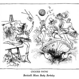 Crossed Paths
Botticelli Meets Busby Berkeley by Ronald Searle