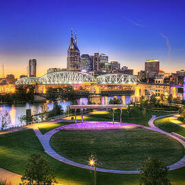 Cumberland Park and Nashville Skyline by Lucas Foley