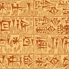 Cuneiform Characters by Science Source