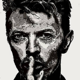 David Bowie - Pencil by Doc Braham