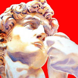 T H E . D A V I D . Michelangelo  IN RED by JOSE ESPINOZA