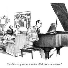 David Never Gives Up. I Used To Think That by Charles Saxon