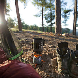 Daybreak From Inside The Tent by Kyle Ledeboer