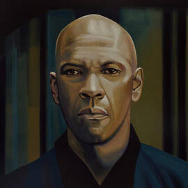 Denzel Washington in The Equalizer Painting by Paul Meijering
